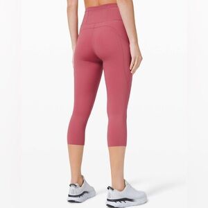 EUC Lululemon Fast and Free Crop II 19" 4
